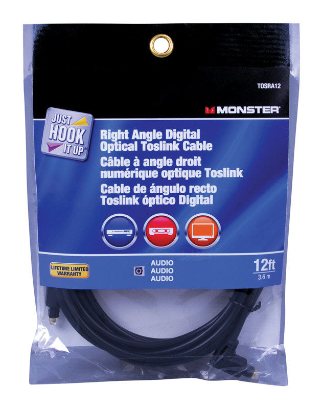 VANCO INTERNATIONAL LLC, Monster Just Hook It Up 12 ft. L Digital Optical Toslink Cable Digital Optical