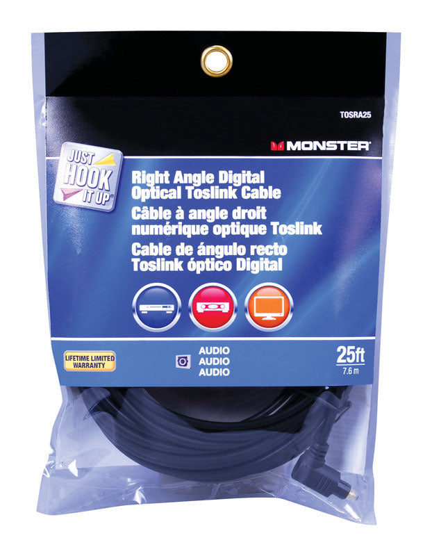 VANCO INTERNATIONAL LLC, Monster Just Hook It Up 25 ft. L Digital Optical Toslink Cable Digital Optical