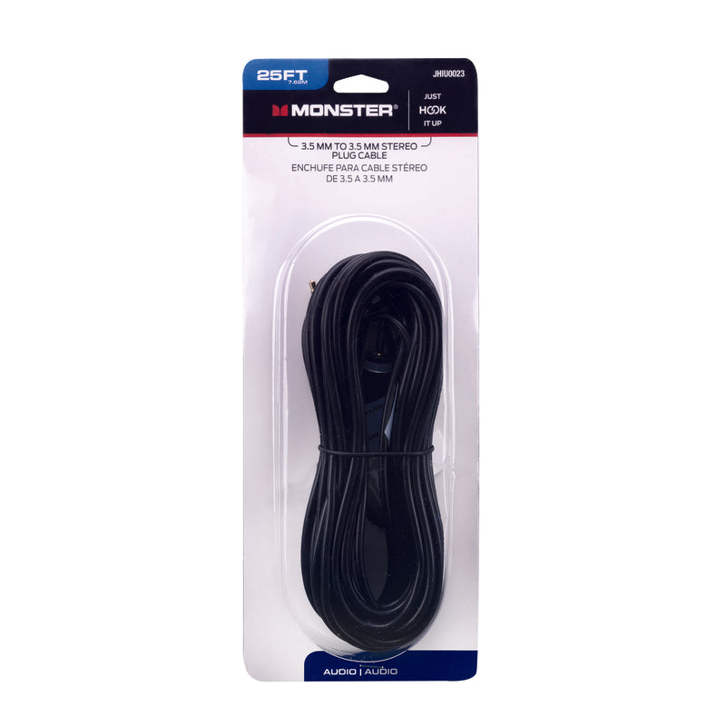 VANCO INTERNATIONAL LLC, Monster Just Hook It Up 25 ft. L Stereo Plug Cable 3.5 mm