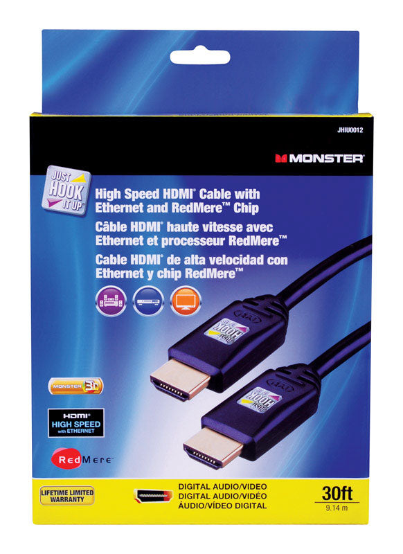 VANCO INTERNATIONAL LLC, Monster Just Hook It Up 30 ft. L avec Ethernet HDMI