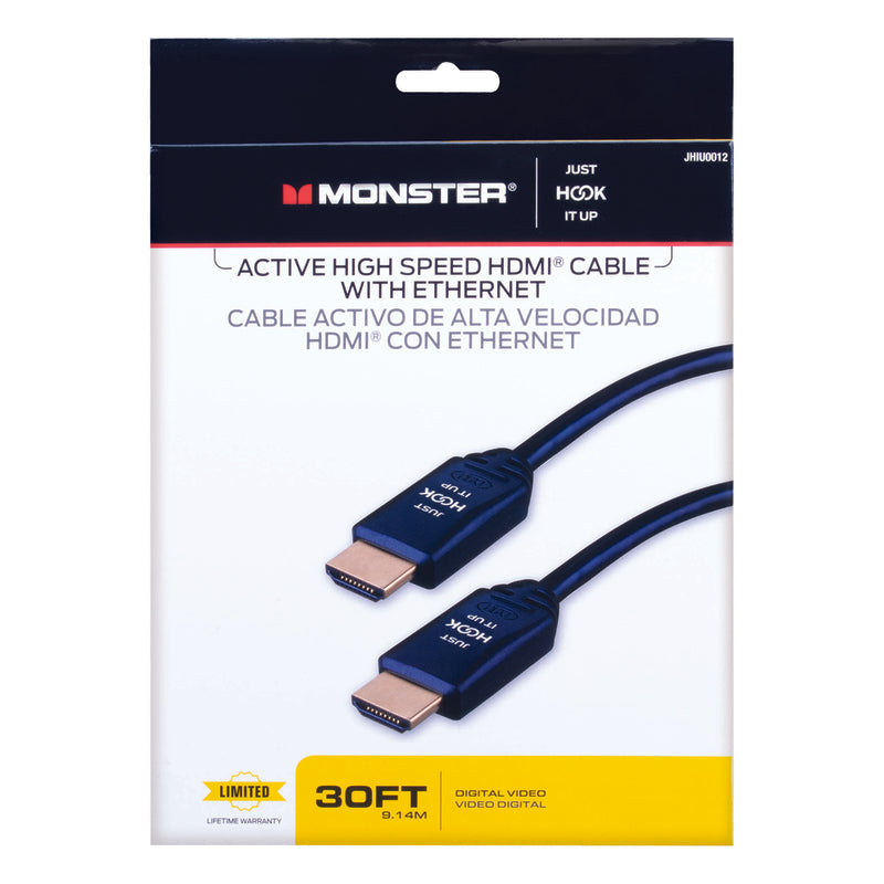 VANCO INTERNATIONAL LLC, Monster Just Hook It Up 30 ft. L avec Ethernet HDMI