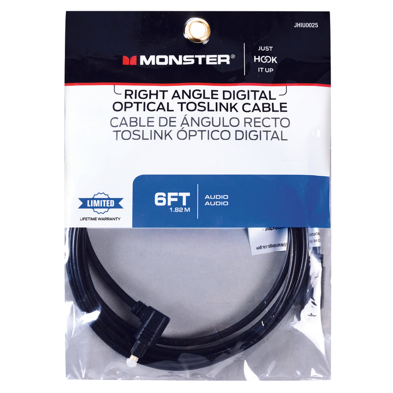 VANCO INTERNATIONAL LLC, Monster Just Hook It Up 6 ft. L Digital Optical Toslink Cable Digital Optical