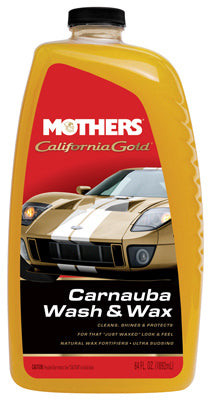 MOTHERS POLISHES WAXES CLEANERS, Mothers California Gold Auto Wash/Wax 64 oz