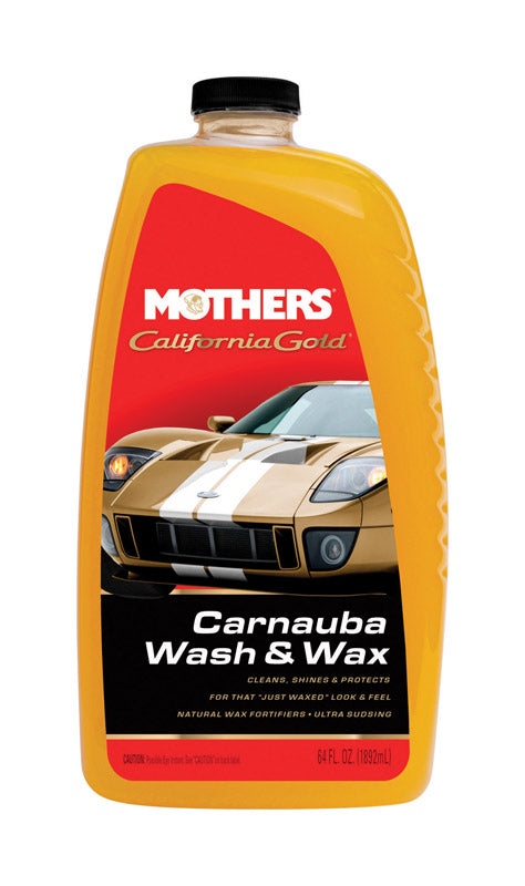 MOTHERS POLISHES WAXES CLEANERS, Mothers California Gold Auto Wash/Wax 64 oz