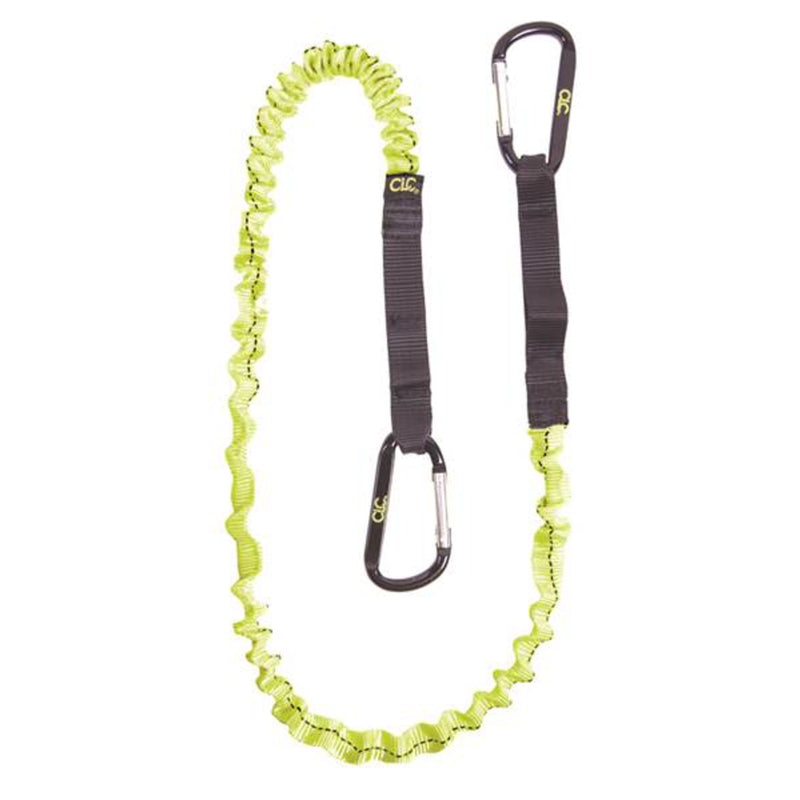 FABRICATION D'ARTICLES EN CUIR SUR MESURE, Mousqueton en tissu polyester CLC Lanyard pour outils 39 à 56 in. L Noir/Jaune