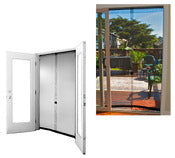 WOLF & MOON PRODUCTS INC, Moustiquaire Bug Off 80 in. H X 48 po. W Black Mesh Hands-Free Magnetic Screen Door