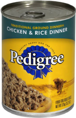 American Distribution & Mfg Co, Nourriture en conserve pour chiens, dîner au poulet et au riz, boîte de 13,2 oz (paquet de 12)