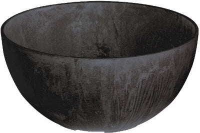 NOVELTY MFG., Novelty Artstone 4.8 in. H X 9.9 in. L X 9.9 in. D X 9.9 in. D Résine Napa Bowl Planter Noir