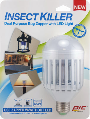 PIC CORP, PIC Insect Killer électrique pour l'intérieur et l'extérieur Ampoule de remplacement 855 pieds carrés (paquet de 3)