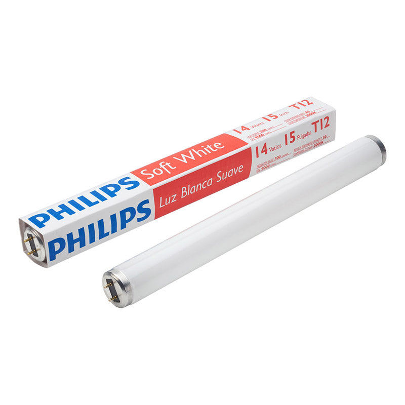 ÉCLAIRAGE PHILIPS, Philips Alto 14 W T12 1.5 in. D X 15 in. L Ampoule Fluorescente Blanc Doux Linéaire 3000 K (Pack de 6)