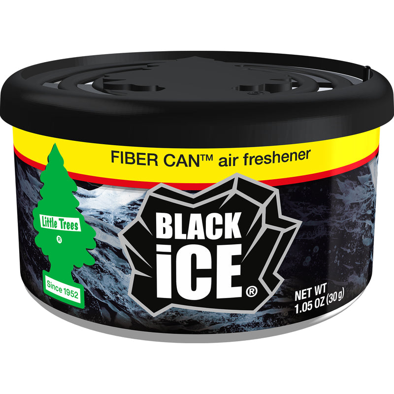 Car Freshner Corp, Rafraîchisseur d'air Little Trees Fiber Can Black Ice Scent 1.05 oz Solid