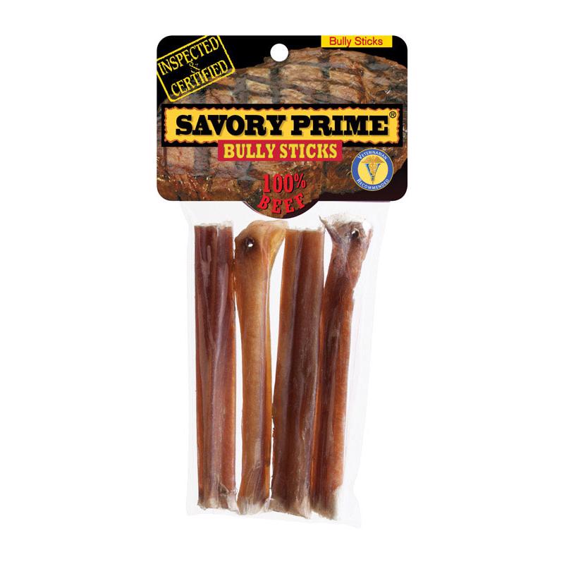 S & M PROFESSIONALS INC, Savory Prime Beef Bully Stick sans grains pour chiens 5 po 4 pk