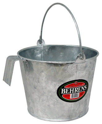 Behrens Inc, Seau d'alimentation pour veaux, acier, 8-Qt.