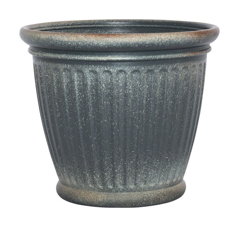 SUNCAST CORPORATION, Suncast Capital 16 po H x 18 po L Jardinière en résine Gris W Resin Planter Gray