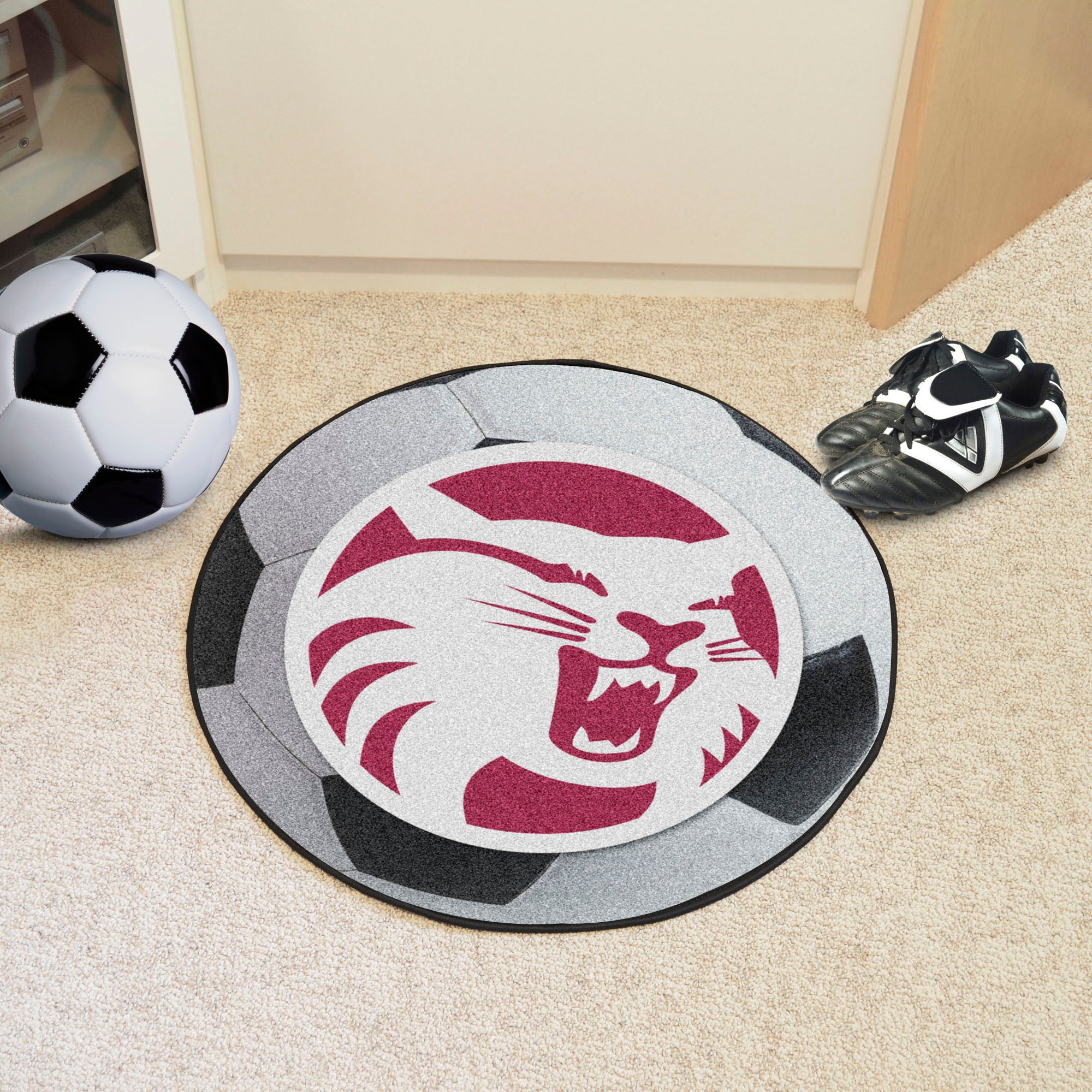 FANMATS, Tapis Cal State - Chico Soccer Ball - 27in. Diamètre