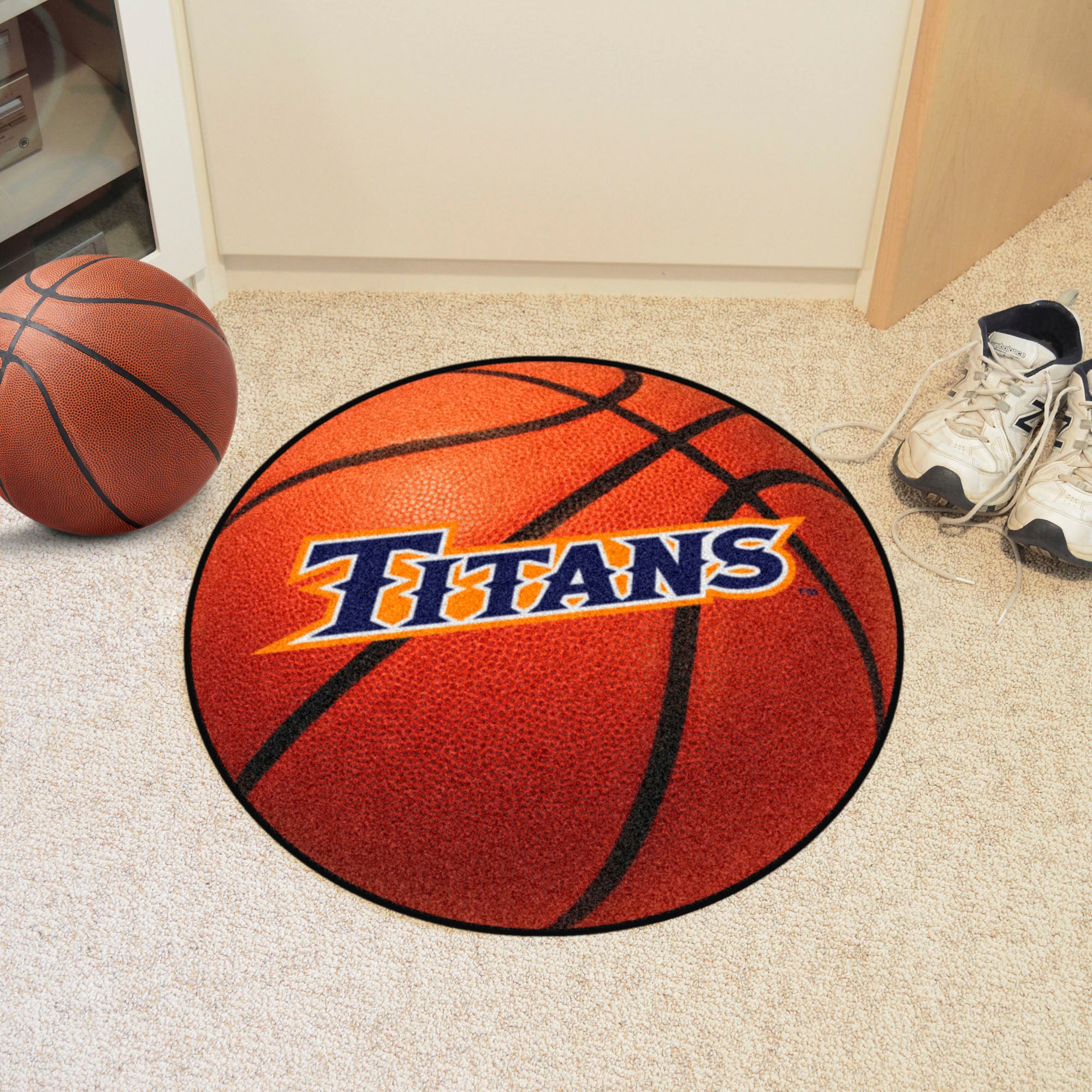 FANMATS, Tapis de basket-ball Cal State - Fullerton - 27in. Diamètre