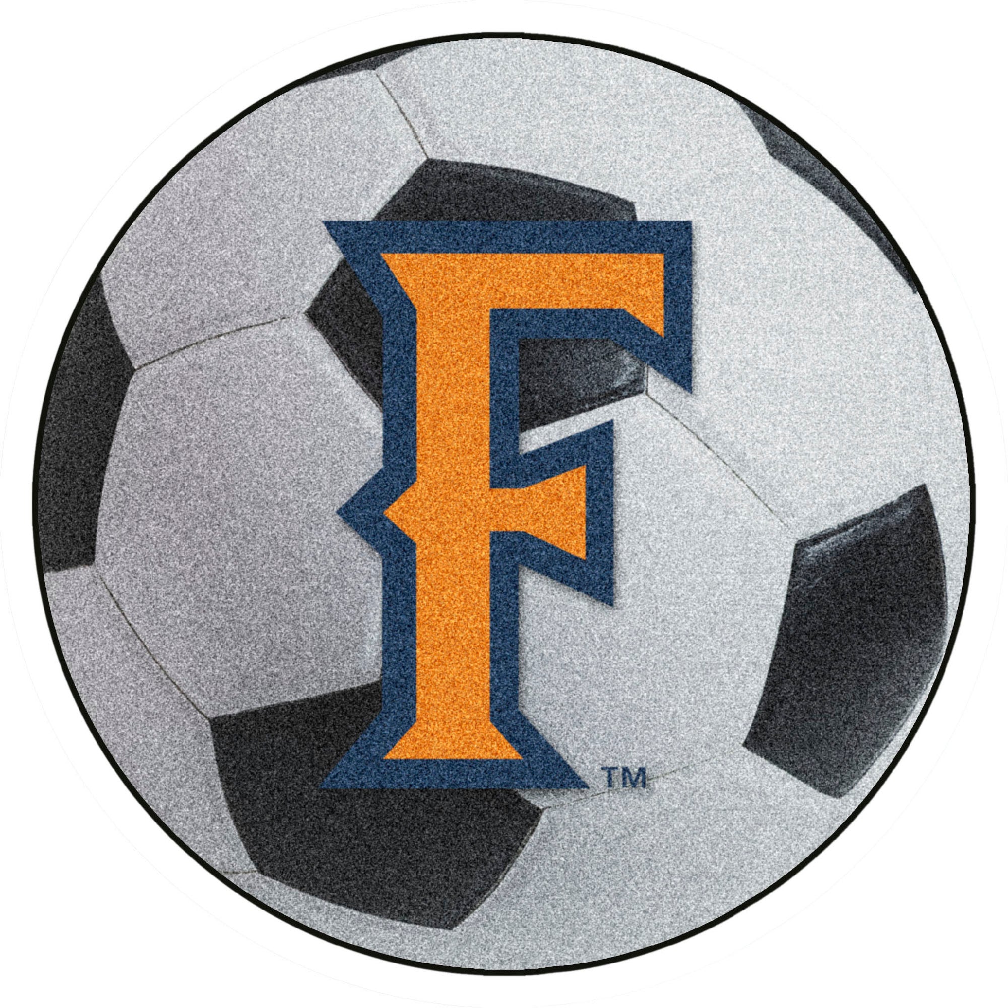 FANMATS, Tapis en forme de ballon de football Cal State - Fullerton - 27in. Diamètre