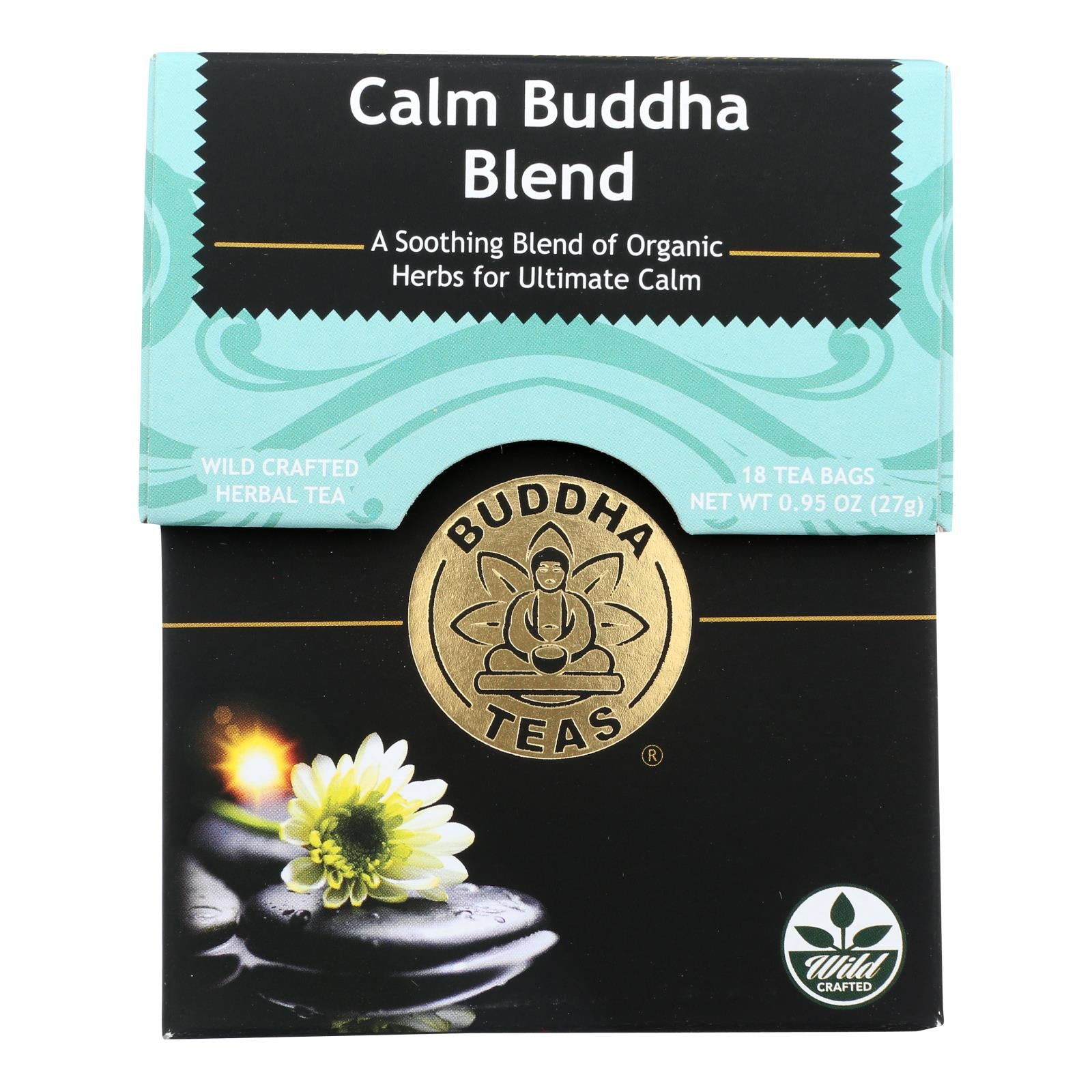 Tisanes de Bouddha, Thés de Buddha - Thé Calme Mélange Buddha - Caisse de 6 - 18 SACHETS (Paquet de 6)