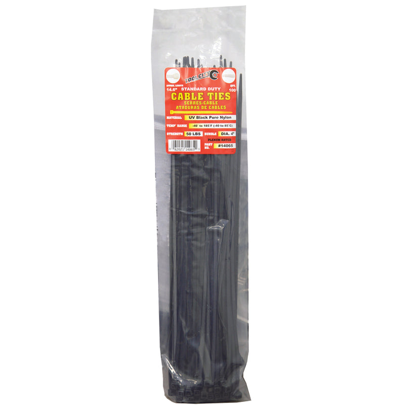 La ville des outils, Tool City 14.6 in. L Black Cable Tie 100 pk