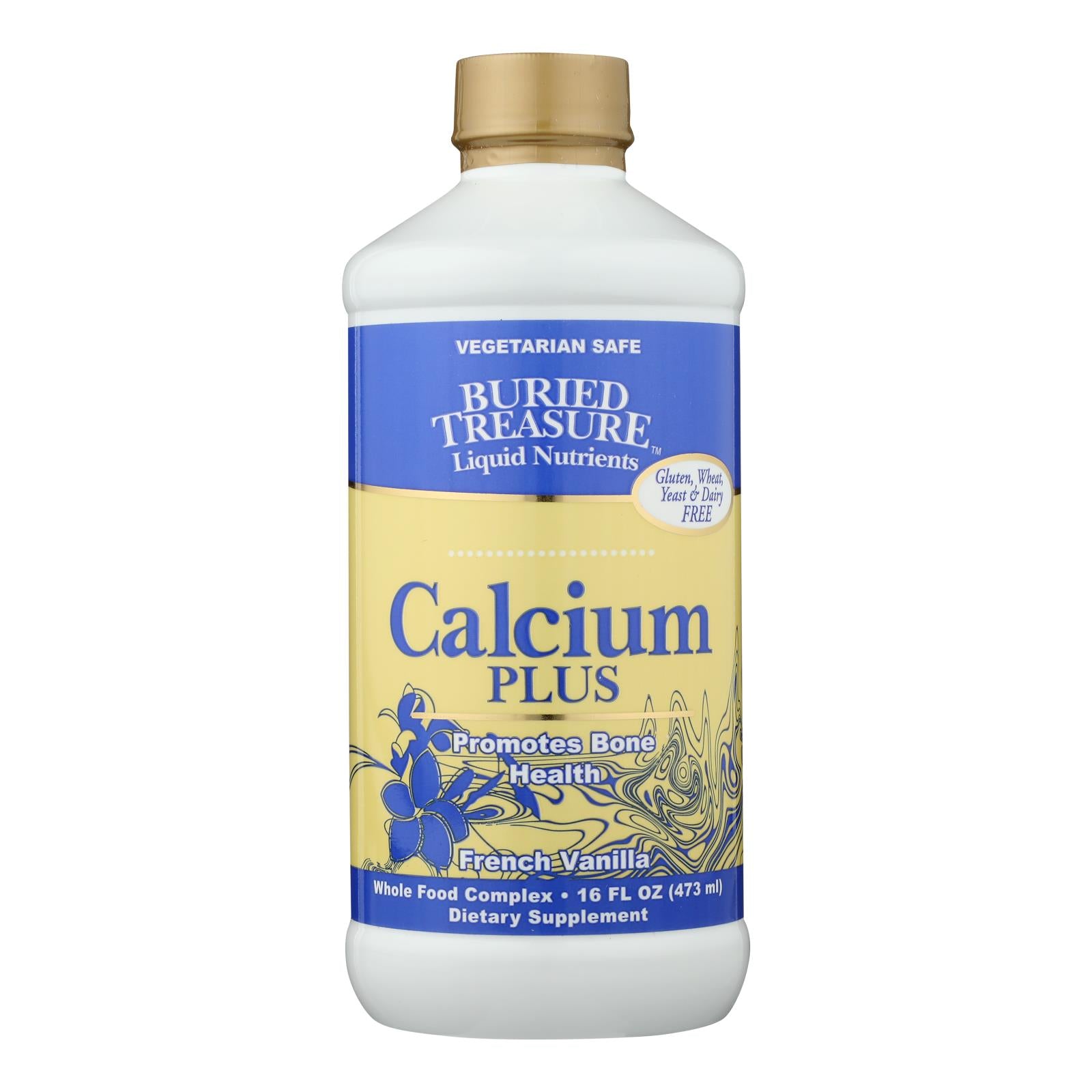 Trésor enfoui, Trésor Enfoui - Calcium Plus Vanille Française - 16 fl oz