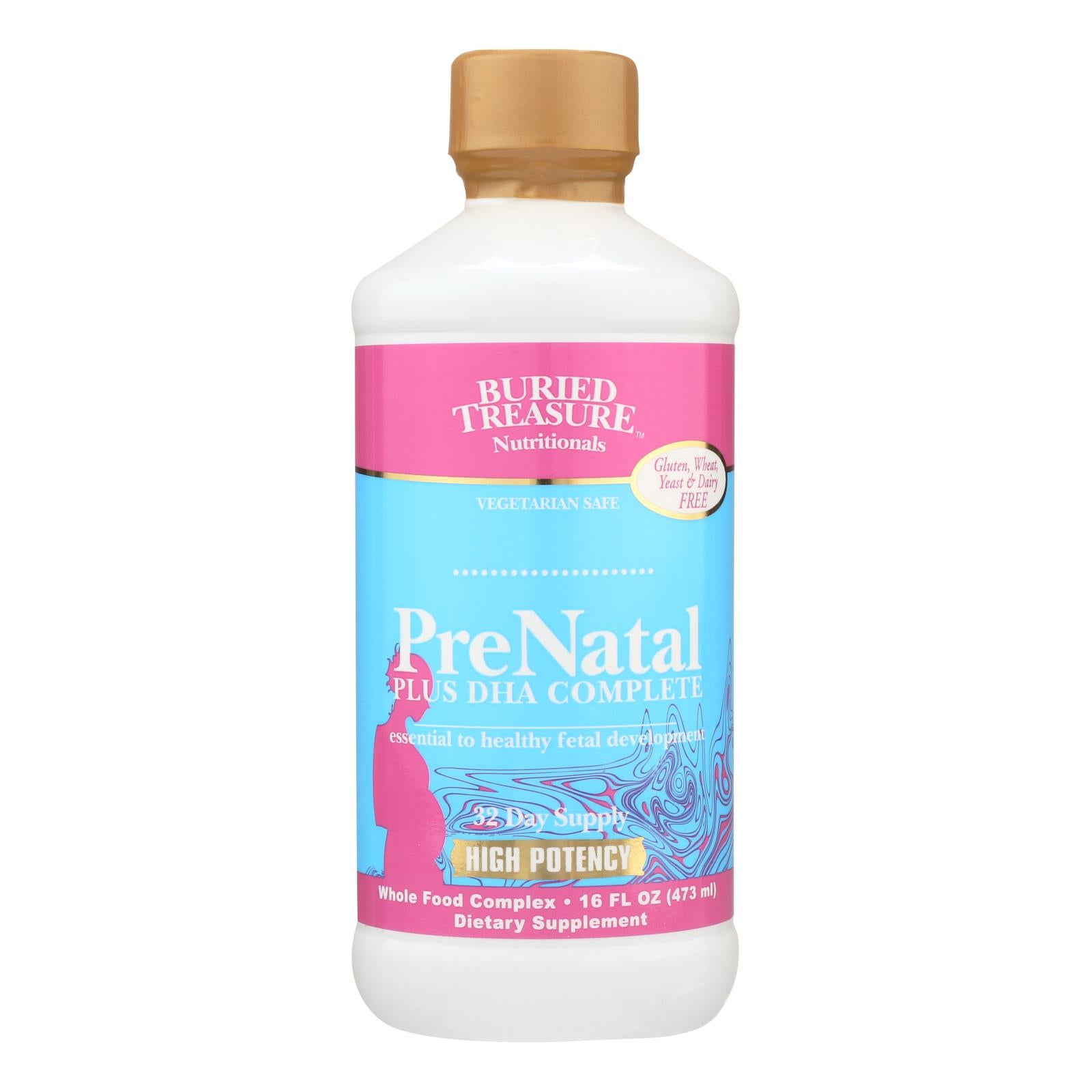 Trésor enfoui, Trésor Enfoui - PreNatal Plus DHA Complet - 16 fl oz