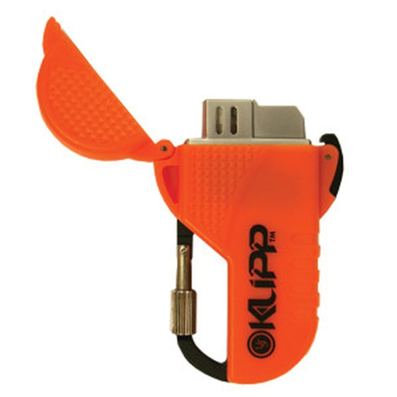 AMERICAN OUTDOOR BRANDS SALES COMPA, UST Brands Klipp Zinc Die Cast Orange Windproof Butane Lighter 3 L in. 0.04 oz. Capacité