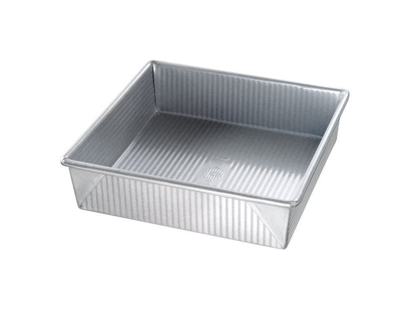 PREMIER PAN COMPANY INC, Usa Pan 9.5 In. W X 9-1/2 In. L Cake Pan Silver 1 Pk