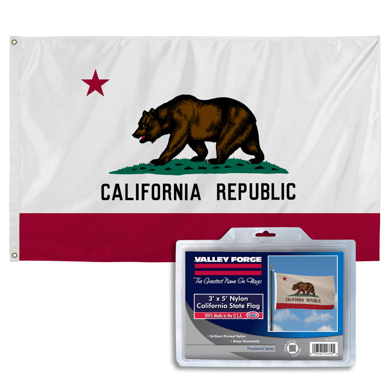 VALLEY FORGE FLAG COMPANY INC, Valley Forge Drapeau de l'État de Californie 36 po H X 60 po. W