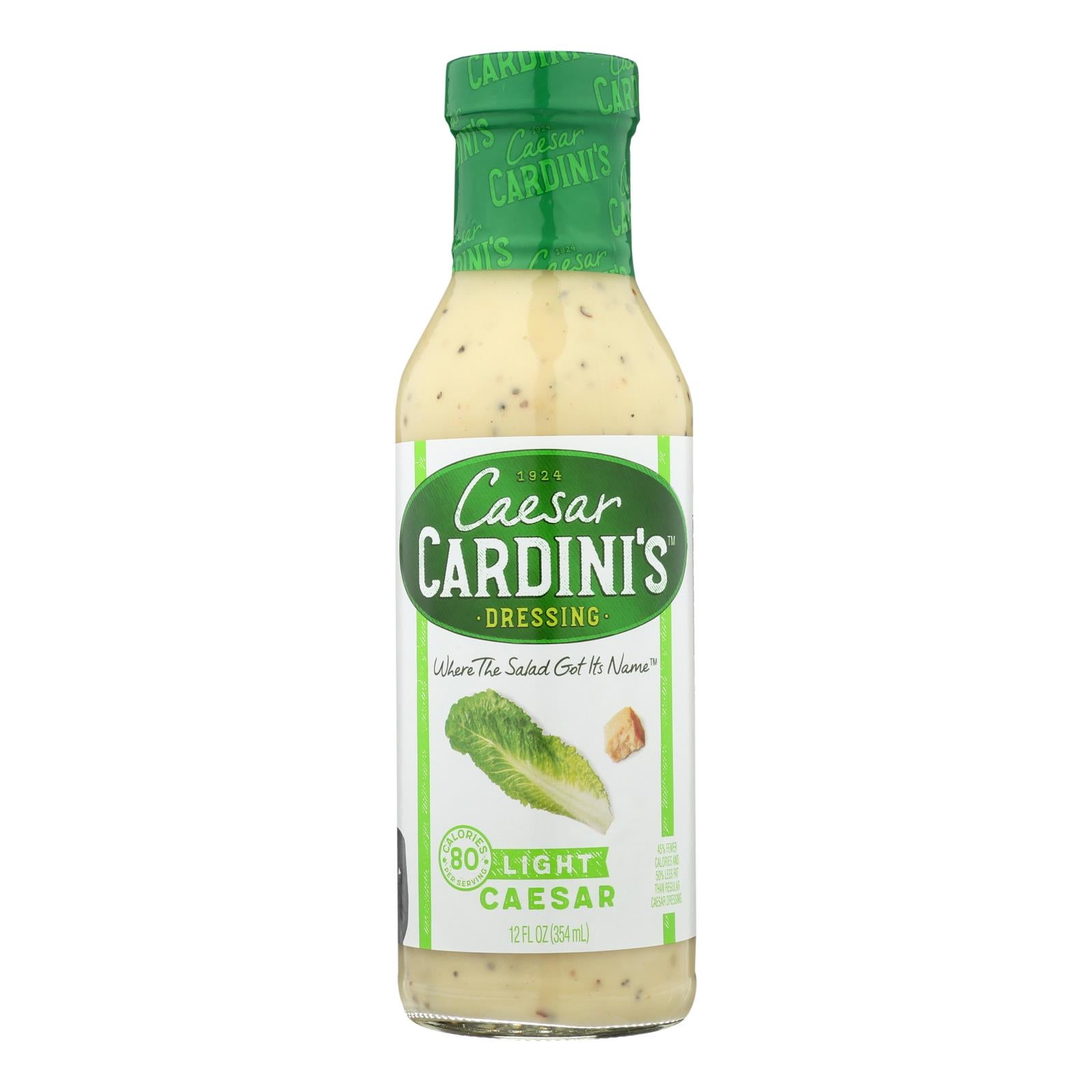 Cardini'S, Vinaigrette Cardini's : César Léger - Caisse de 6 - 12 fl oz (paquet de 6)