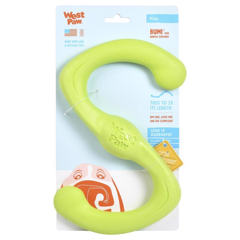 WEST PAW INC, West Paw Zogoflex Green Plastic Bumi Pet Toy Large in. 1 pk