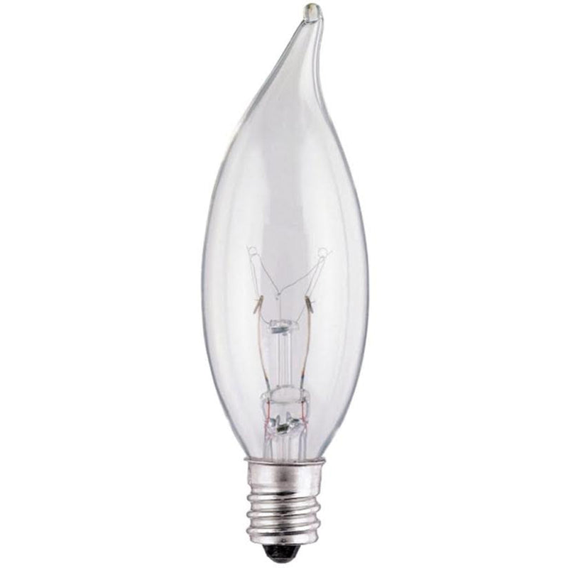 ACE TRADING - AMPOULES WESTINGHOUSE 3, Westinghouse 25 W CA8 Ampoule Décorative Incandescente E12 (Candélabre) Blanc Chaud 2 pk