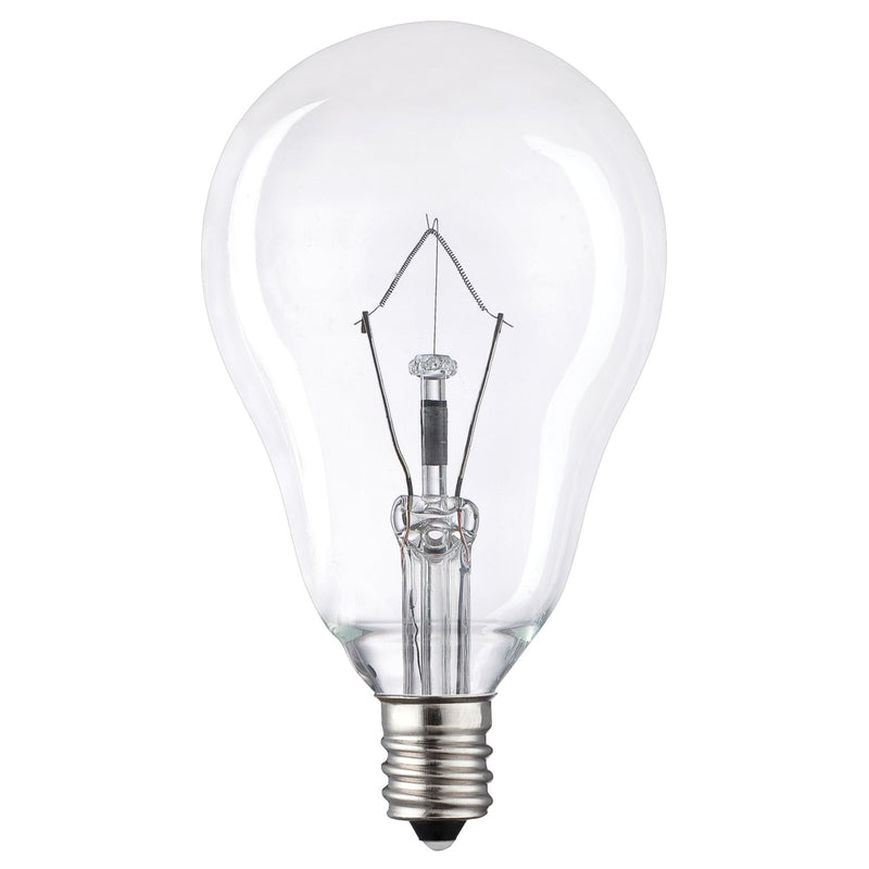 ACE TRADING - WESTINGHOUSE CONS, Westinghouse 40 W A15 Ampoule Décorative Incandescente E12 (Candelabra) Blanc Chaud 2 pk