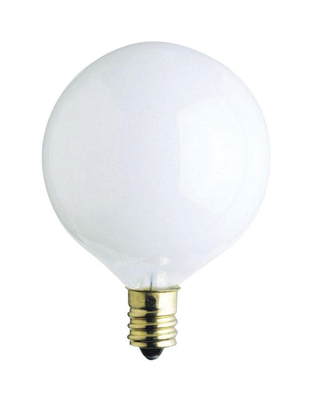 ACE TRADING - AMPOULES WESTINGHOUSE 3, Westinghouse 40 W G16.5 Globe Incandescent E12 (Candelabra) Blanc 2 pk