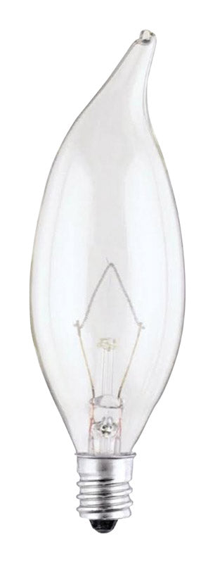 ACE TRADING - WESTINGHOUSE BULBS 3, Westinghouse 60 W CA10 Ampoule Décorative Incandescente E12 (Candelabra) Blanc Chaud 2 pk