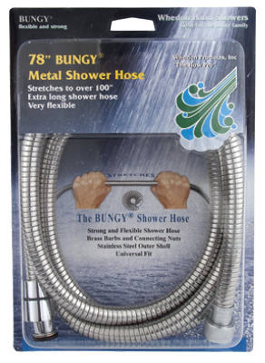 WHEDON PRODUCTS INC, Whedon Bungy Chrome Stainless Steel Shower Hose (tuyau de douche en acier inoxydable)