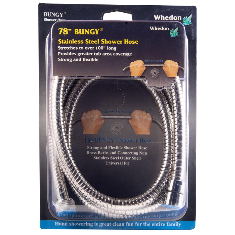 WHEDON PRODUCTS INC, Whedon Bungy Chrome Stainless Steel Shower Hose (tuyau de douche en acier inoxydable)