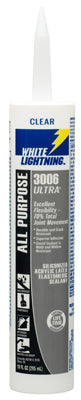 ÉCLAIRAGE BLANC, White Lightning 3006 Ultra Clear Siliconized Acrylic Latex Sealant 10 oz (paquet de 12)