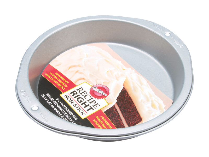 WILTON ENTERPRISES, Wilton Recipe Right 8 in. W X 8 in. L 8 in. Coulant à Gâteau Rond Argent